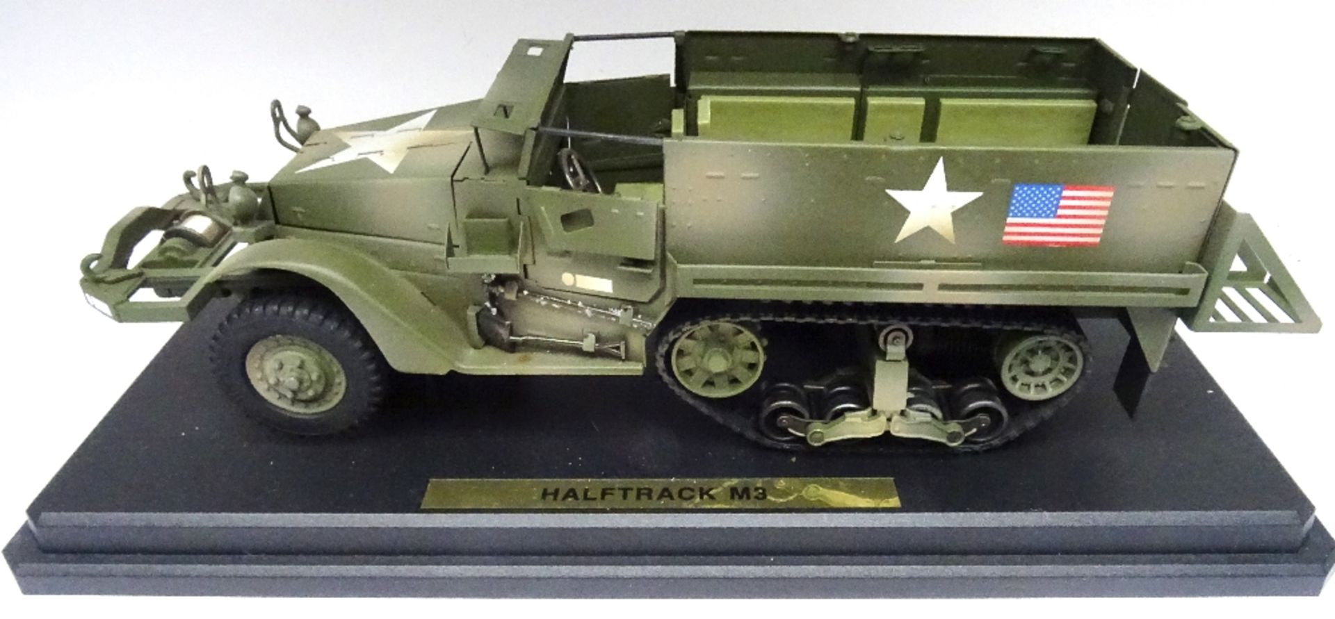 Kaden 1/24 (70mm) tinplate vehicles: M3 Half Track, Tunis - Image 2 of 3