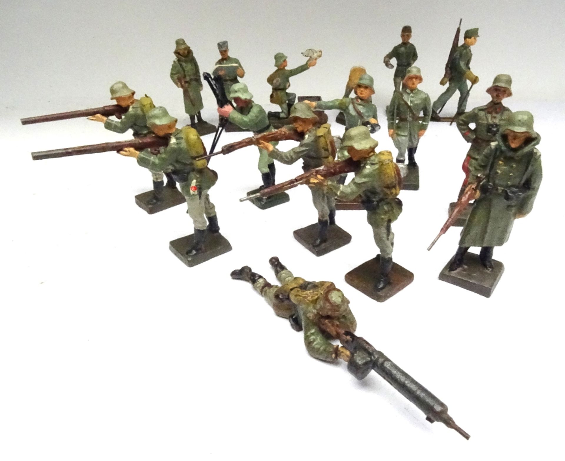 David Hawkins Collection Lineol 70mm scale WWI German Army Ski-trooper - Image 4 of 4