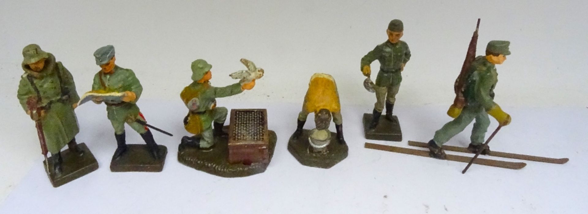 David Hawkins Collection Lineol 70mm scale WWI German Army Ski-trooper - Image 3 of 4