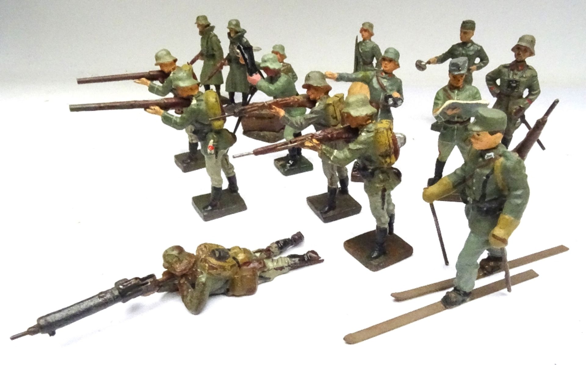 David Hawkins Collection Lineol 70mm scale WWI German Army Ski-trooper