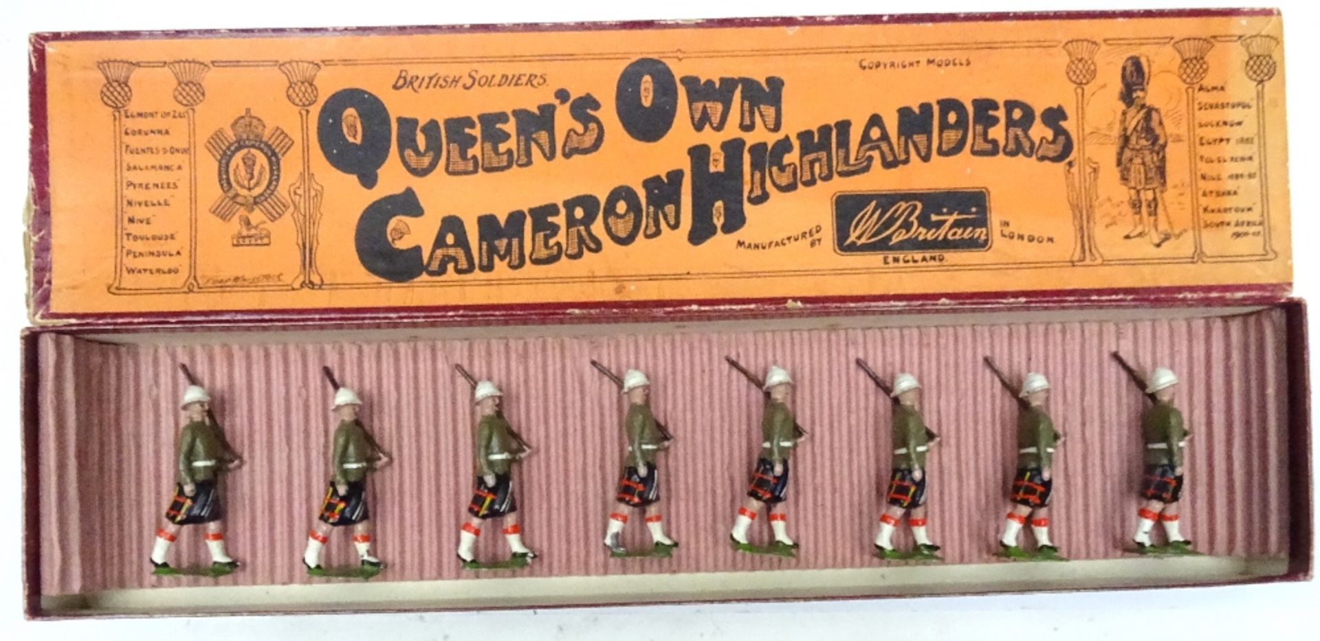 Britains set 114, Cameron Highlanders in service dress