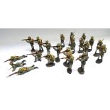 David Hawkins Collection Elastolin 70mm scale WWI German Army Infantry advancing