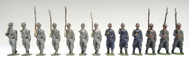 Britains RARE Paris Office French Infanterie in steel helmets