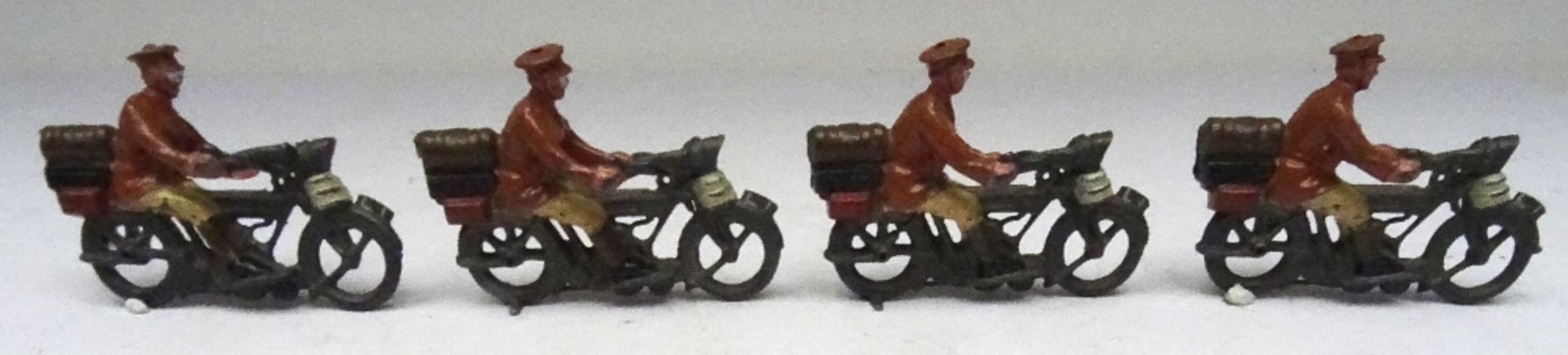 Britains set 200, Dispatch Riders on Motorcycles - Image 4 of 5