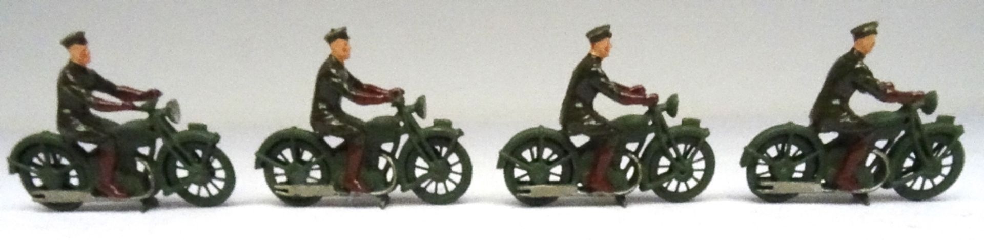 Britains set 1791, Dispatch Riders on Motorcycles - Image 5 of 6