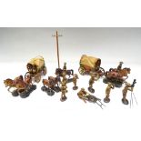 David Hawkins Collection Elastolin 70mm scale British Army two tinplate Wagons