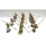 David Hawkins Collection Elastolin 70mm scale Swiss Army Paddlers