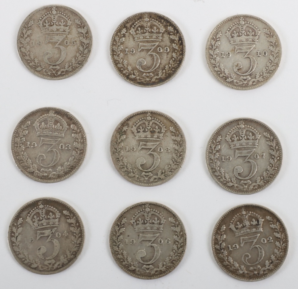 Edward VII (1901-1910) Threepences - Image 2 of 2
