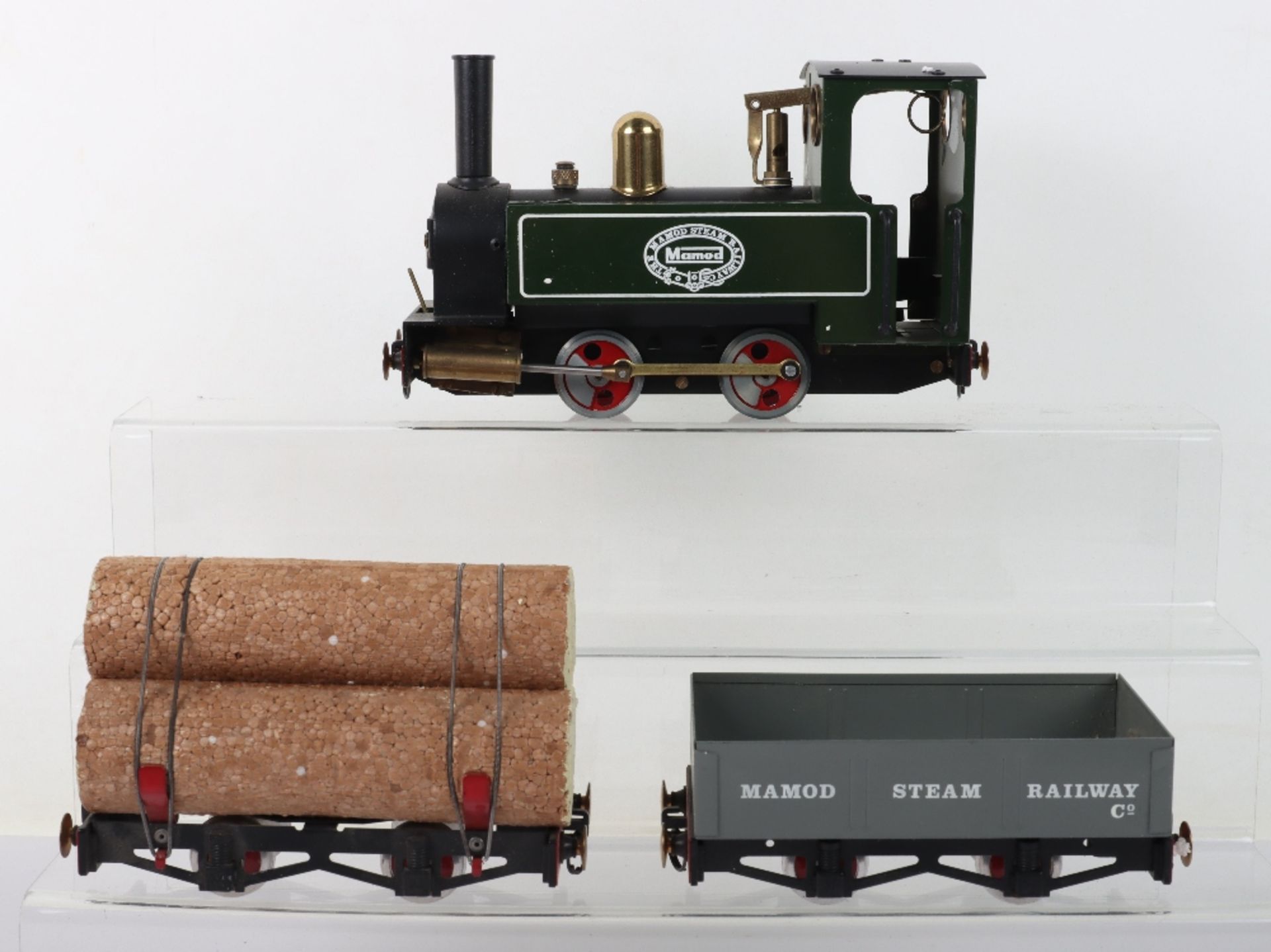 A boxed RS1 The Mamod Live Steam Railway Company Goods Train Set - Bild 4 aus 6