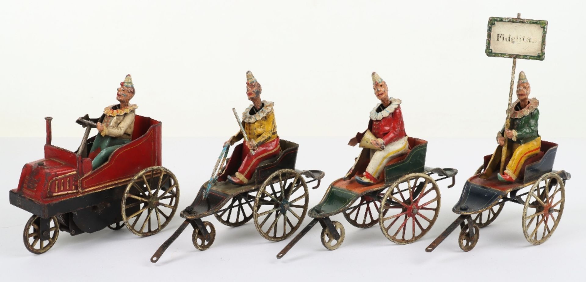 Extremely rare Marklin ‘Fidelitas’ tinplate clockwork Clown Car Train, German circa 1909 - Bild 39 aus 40