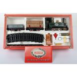 A boxed RS1 The Mamod Live Steam Railway Company Goods Train Set