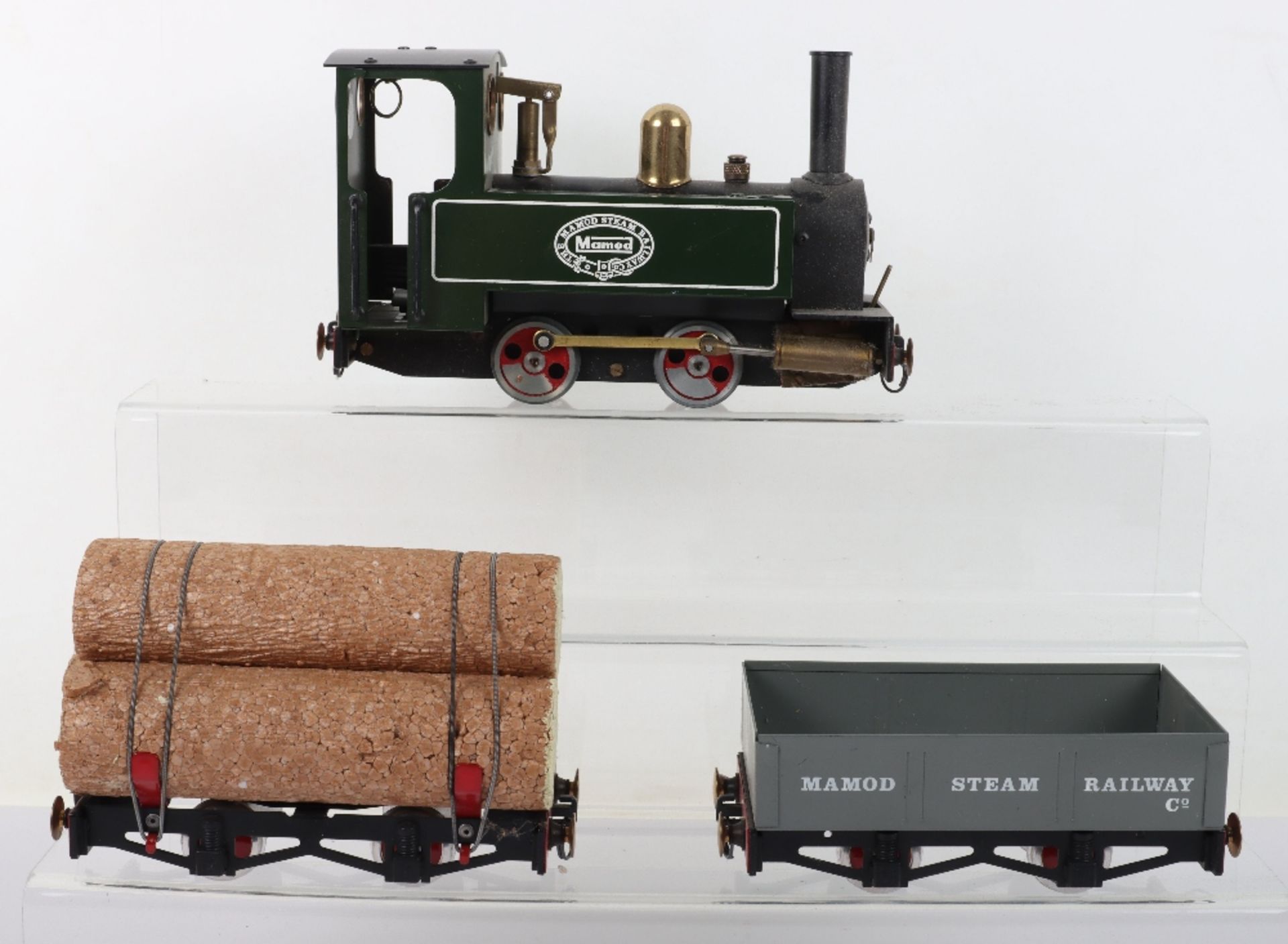 A boxed RS1 The Mamod Live Steam Railway Company Goods Train Set - Bild 3 aus 6