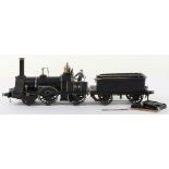 Near complete kit/scratch built gauge 1 2-4-0 Crew locomotive 516 and tender