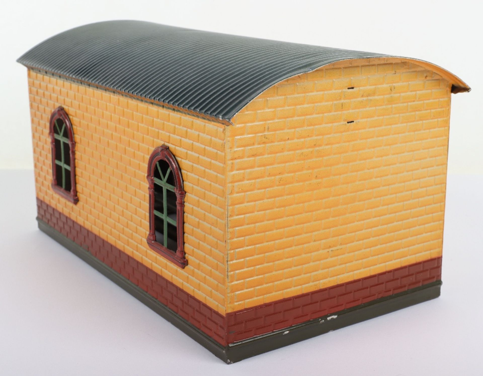 Bing tinplate 0 gauge Engine shed, 1920s - Bild 5 aus 6