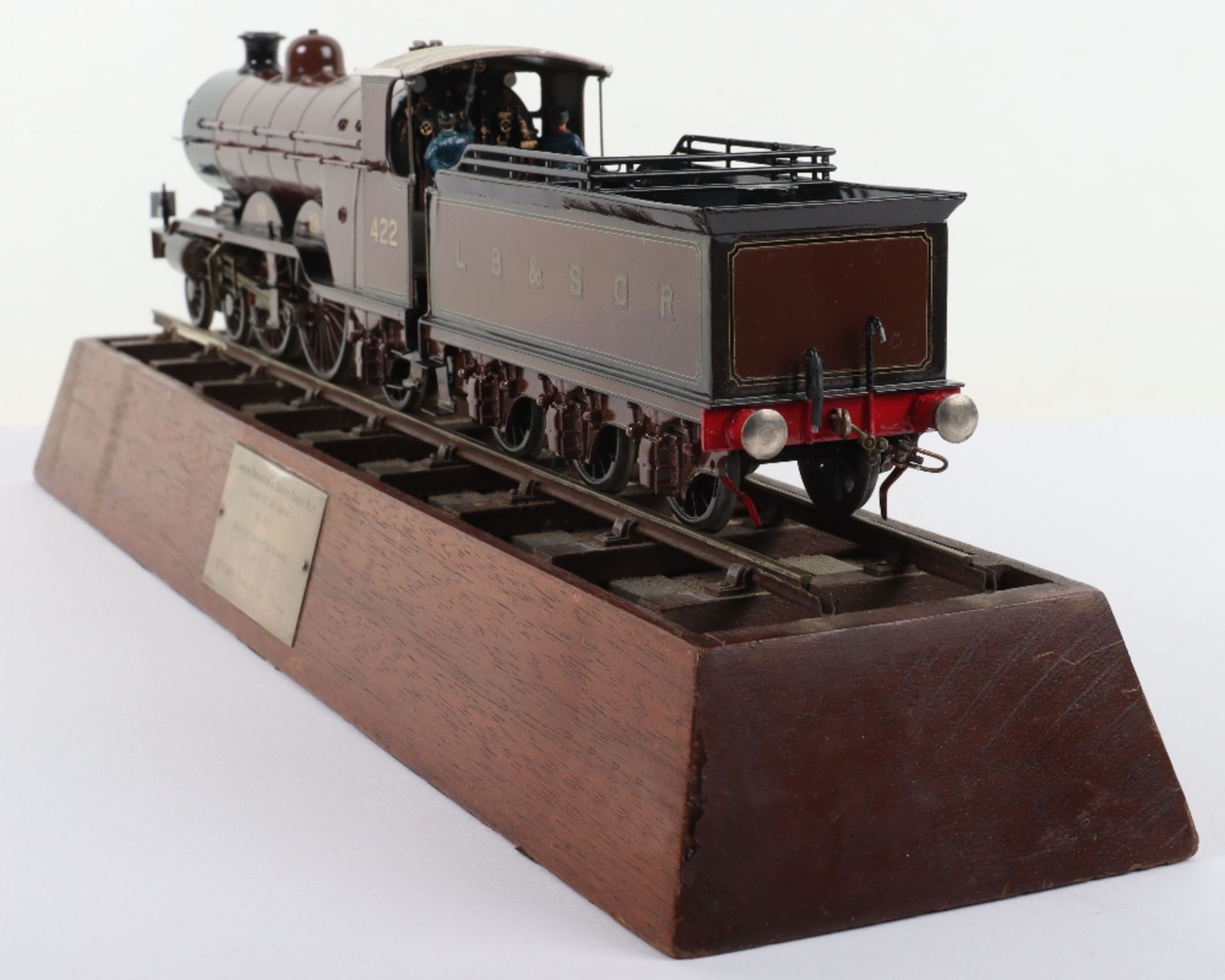 A good kit/scratch built 0 gauge 4-4-2 LB&SCR Atlantic class locomotive and tender - Bild 4 aus 11