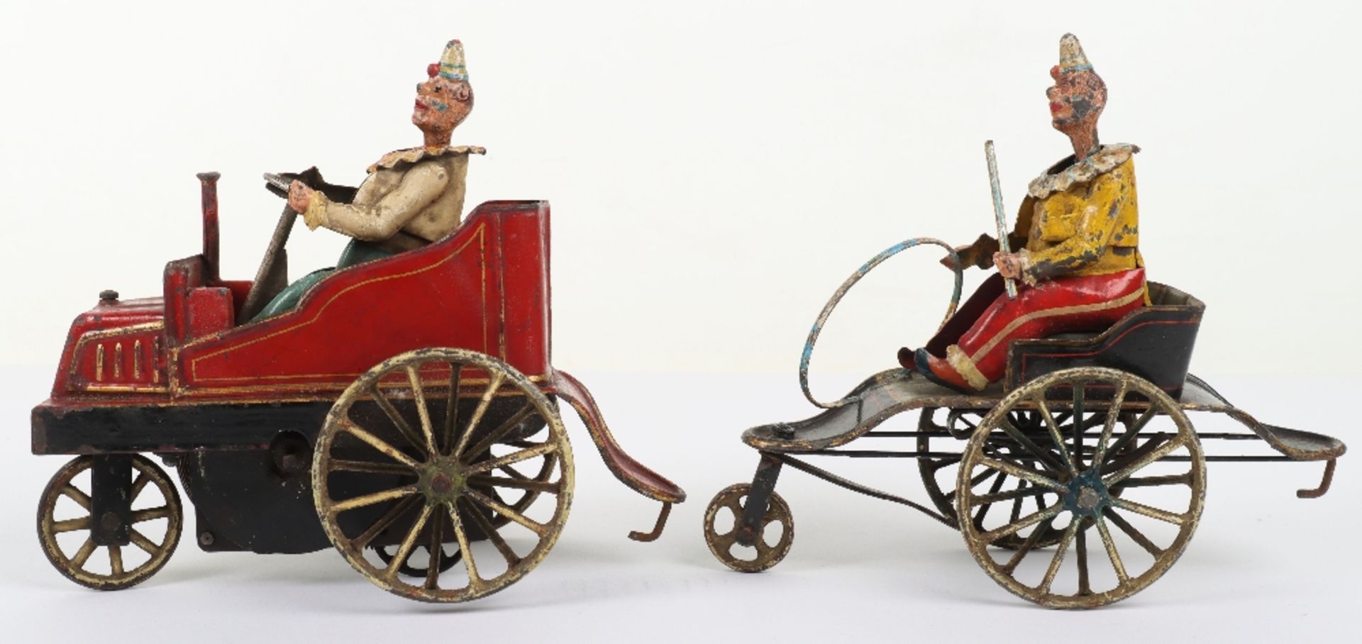 Extremely rare Marklin ‘Fidelitas’ tinplate clockwork Clown Car Train, German circa 1909 - Bild 4 aus 40