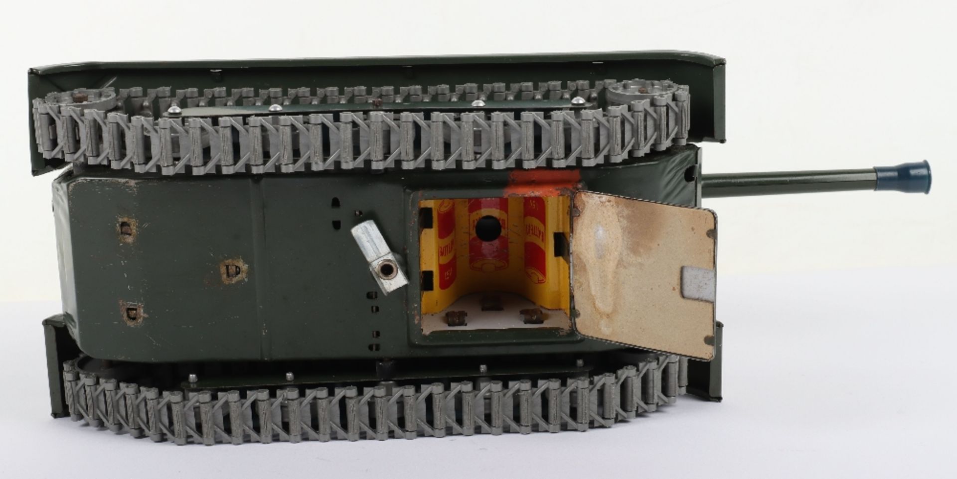 A Masudaya tinplate battery operated Army M-3599 Tank - Bild 4 aus 5