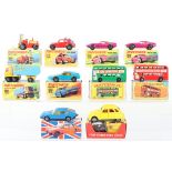 Seven Boxed Matchbox Lesney Superfast Models