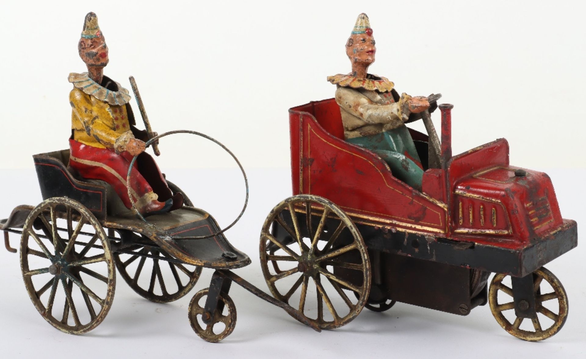 Extremely rare Marklin ‘Fidelitas’ tinplate clockwork Clown Car Train, German circa 1909 - Bild 8 aus 40