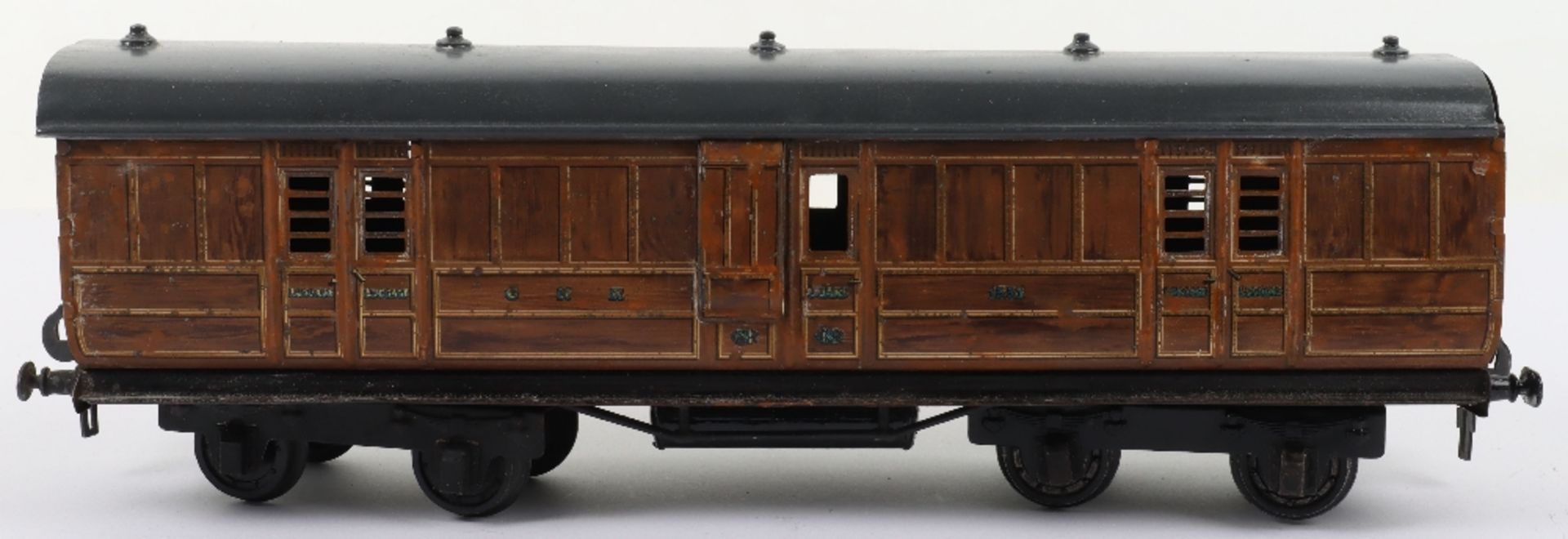 Gauge 1 tinplate GWR passenger coaches and wagons - Bild 3 aus 8