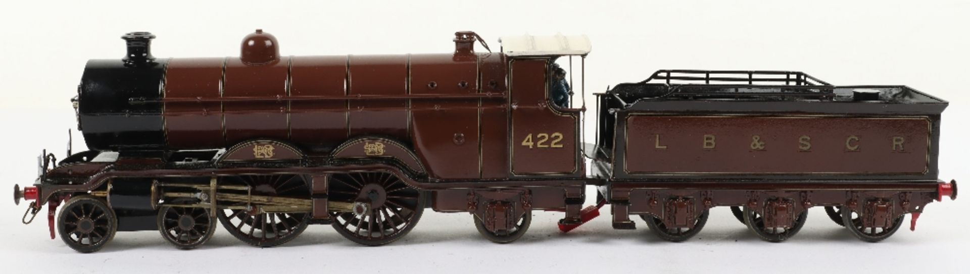 A good kit/scratch built 0 gauge 4-4-2 LB&SCR Atlantic class locomotive and tender - Bild 8 aus 11