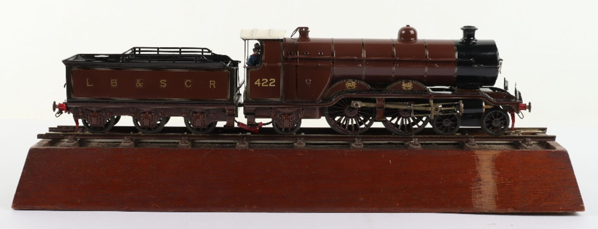 A good kit/scratch built 0 gauge 4-4-2 LB&SCR Atlantic class locomotive and tender - Bild 6 aus 11