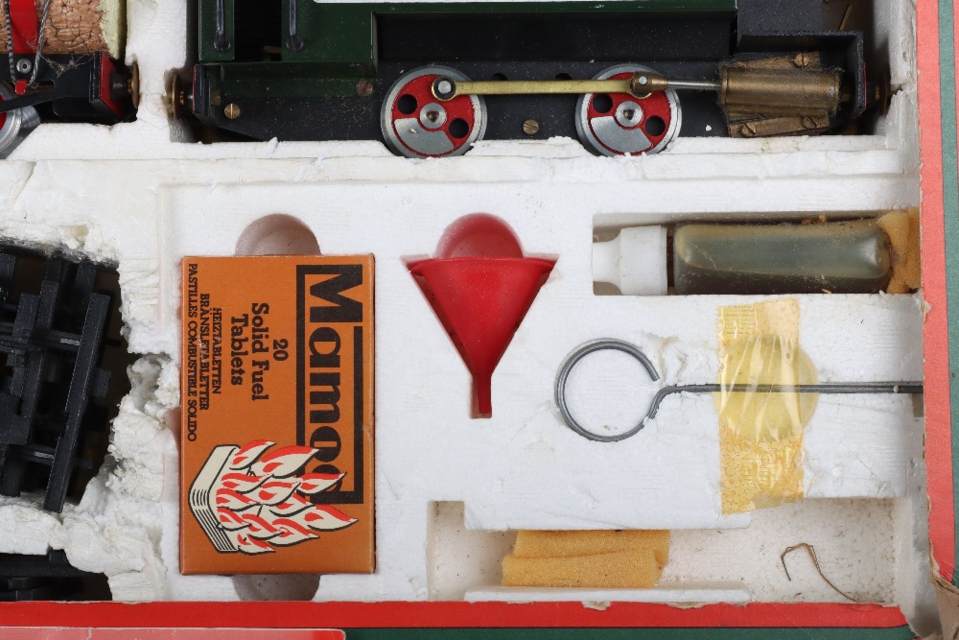 A boxed RS1 The Mamod Live Steam Railway Company Goods Train Set - Bild 2 aus 6