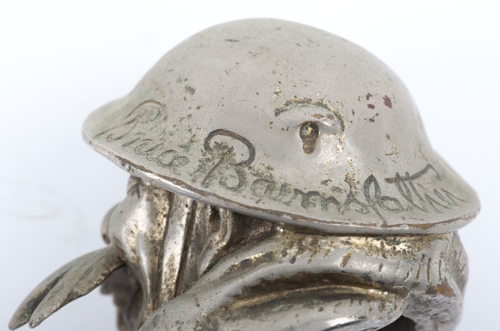 A Bruce Bairnsfather Old Bill Bronze Car Mascot - Image 6 of 7