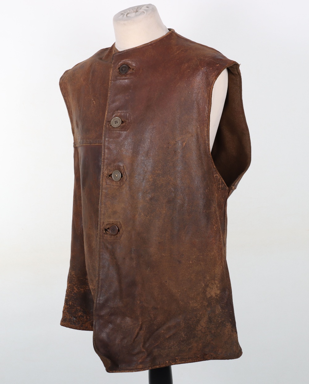 WW2 British Leather Jerkin - Image 3 of 6