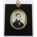 ^ Portrait Miniature of a Georgian Naval Officer