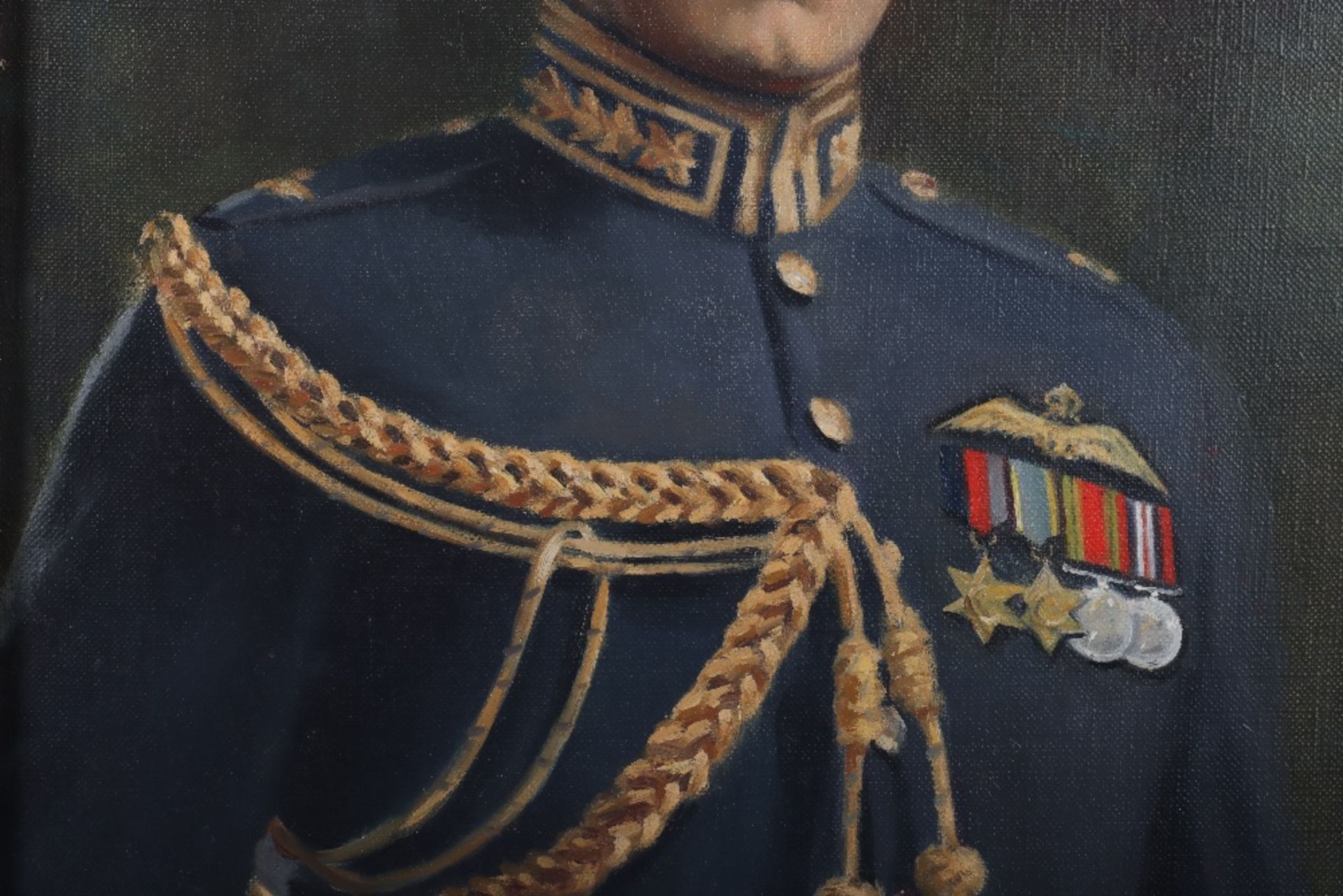 Oil Painting of Royal Air Force Officer in Full Parade Dress - Image 3 of 9