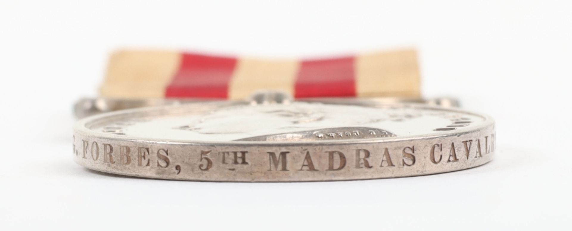 Indian Mutiny Medal 1857-59 Awarded to a Captain in the Madras Cavalry - Image 3 of 3