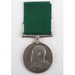 Edward VII Volunteer Force Long Service Medal to the Durham Royal Garrison Artillery