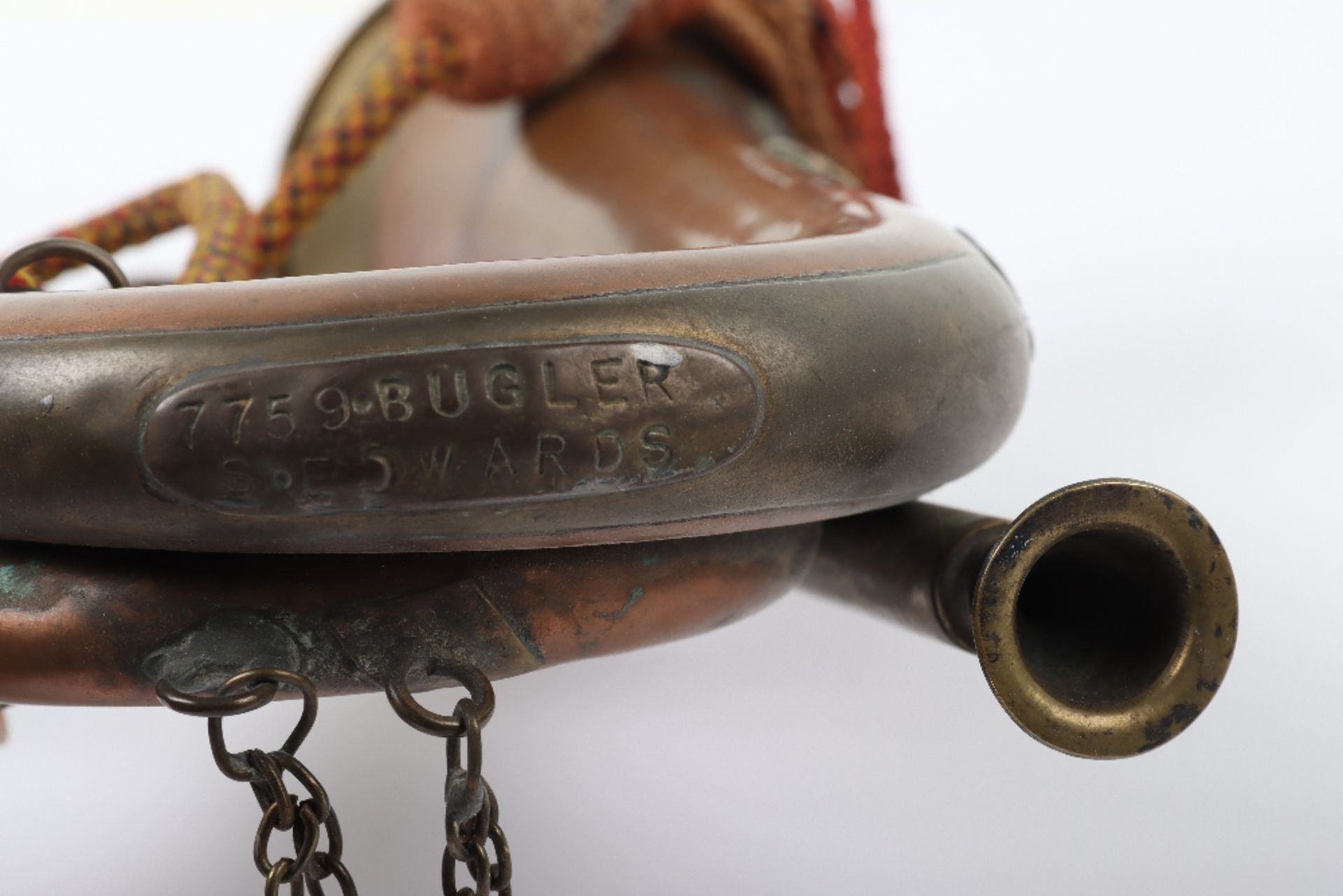 WW1 Period Gloucestershire Regiment Personalised Bugle - Image 11 of 12