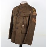 Outstanding WW1 Other Ranks 02 Pattern Service Dress Tunic of a Military Medal Winner in the 8th (Se