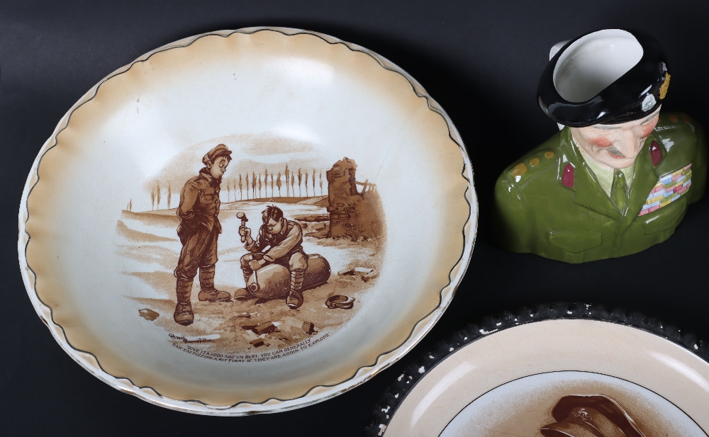 Bruce Bairnsfather “Old Bill” Pottery Dish by Grimswades - Image 3 of 8