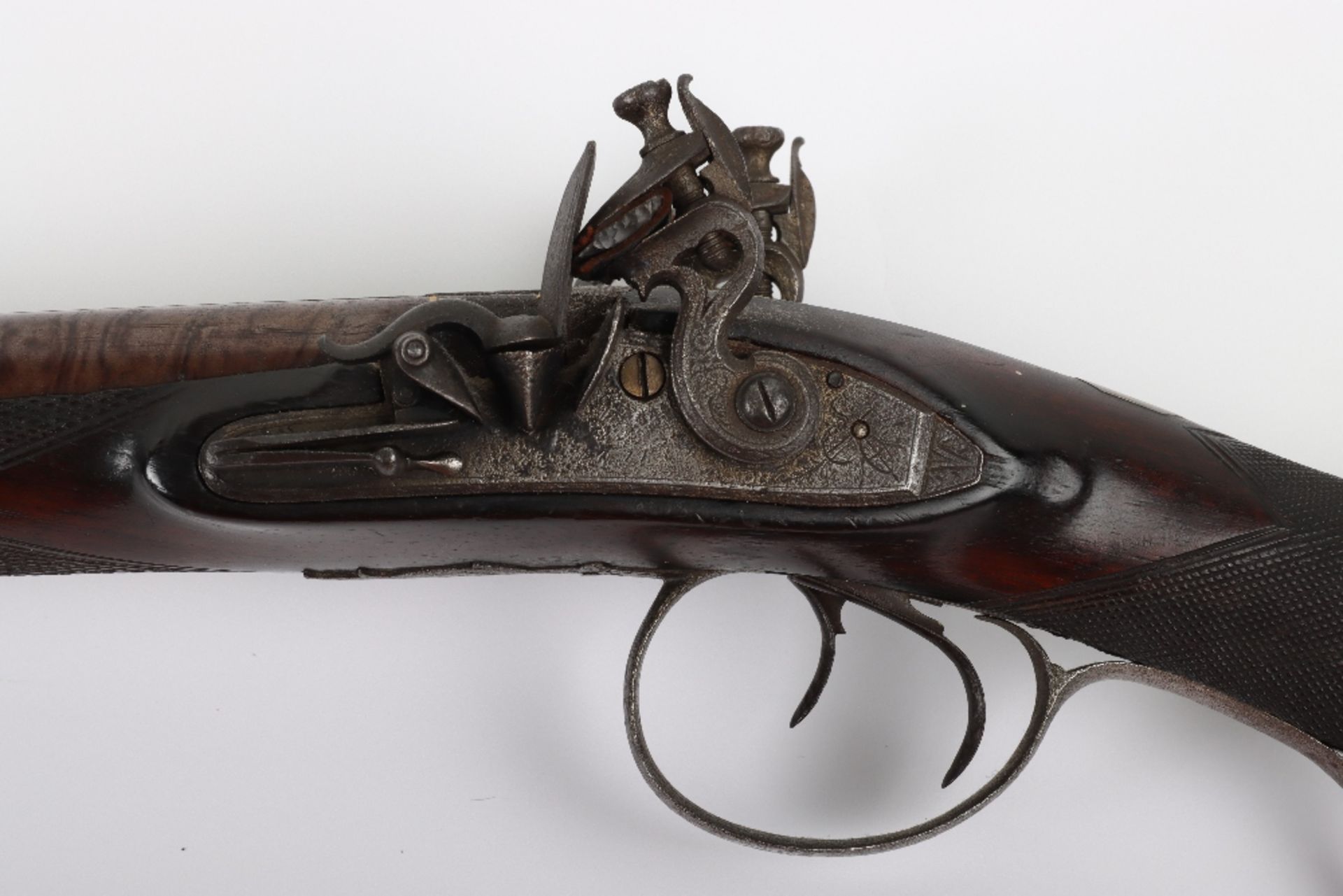 20 Bore Double Barrel Flintlock Sporting Gun c.1820 - Image 11 of 13