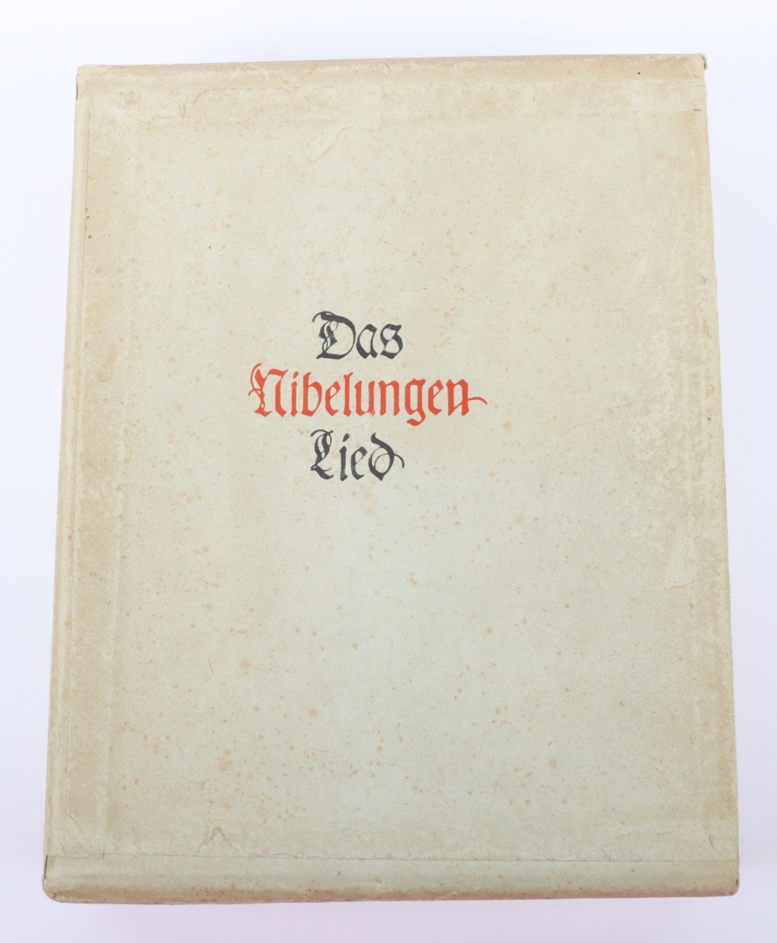 Extremely Rare Heinrich Himmler Personal Presentation Copy of Der Nibelungenlied to then SS-Gruppenf - Image 3 of 5