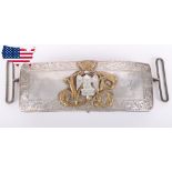 Hallmarked Silver 1st Royal Dragoons Officers Cross Belt Pouch