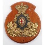 Early Victorian Household Cavalry Officers Helmet Plate