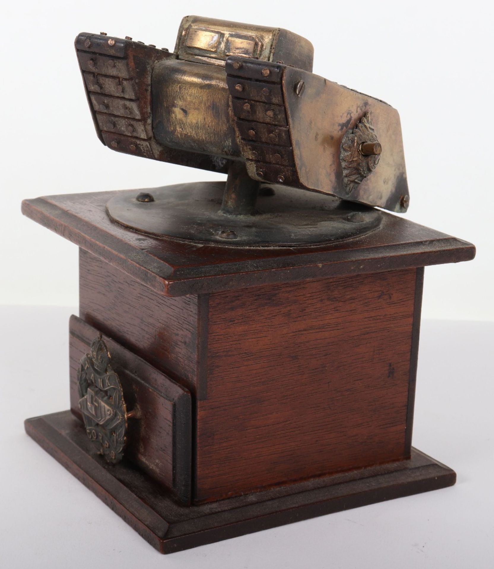 WW1 British Tank Corps Desk Piece - Image 6 of 8