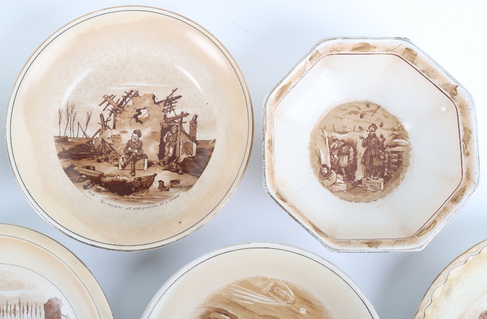 Eleven Salad or Sweet Bowls of Bruce Bairnsfather ‘Old Bill’ Ceramics - Image 4 of 7