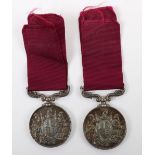 An Interesting Pair of Victorian Army Long Service Medals Both Issued to a Sergeant James Pickles in
