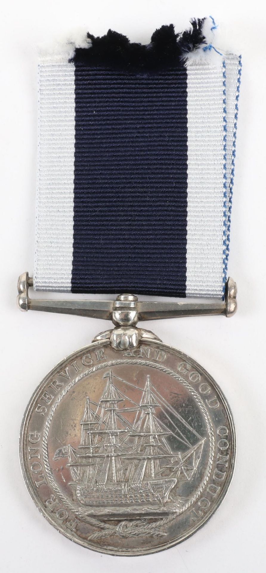 Victorian Royal Naval Long Service and Good Conduct Medal HMS Amethyst - Image 2 of 3