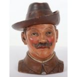 Boer War Character Tobacco Jar of a City Imperial Volunteer