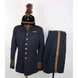 Royal Air Force Group Captains Full Ceremonial Dress Uniform and Parade Busby Attributed to Group Ca