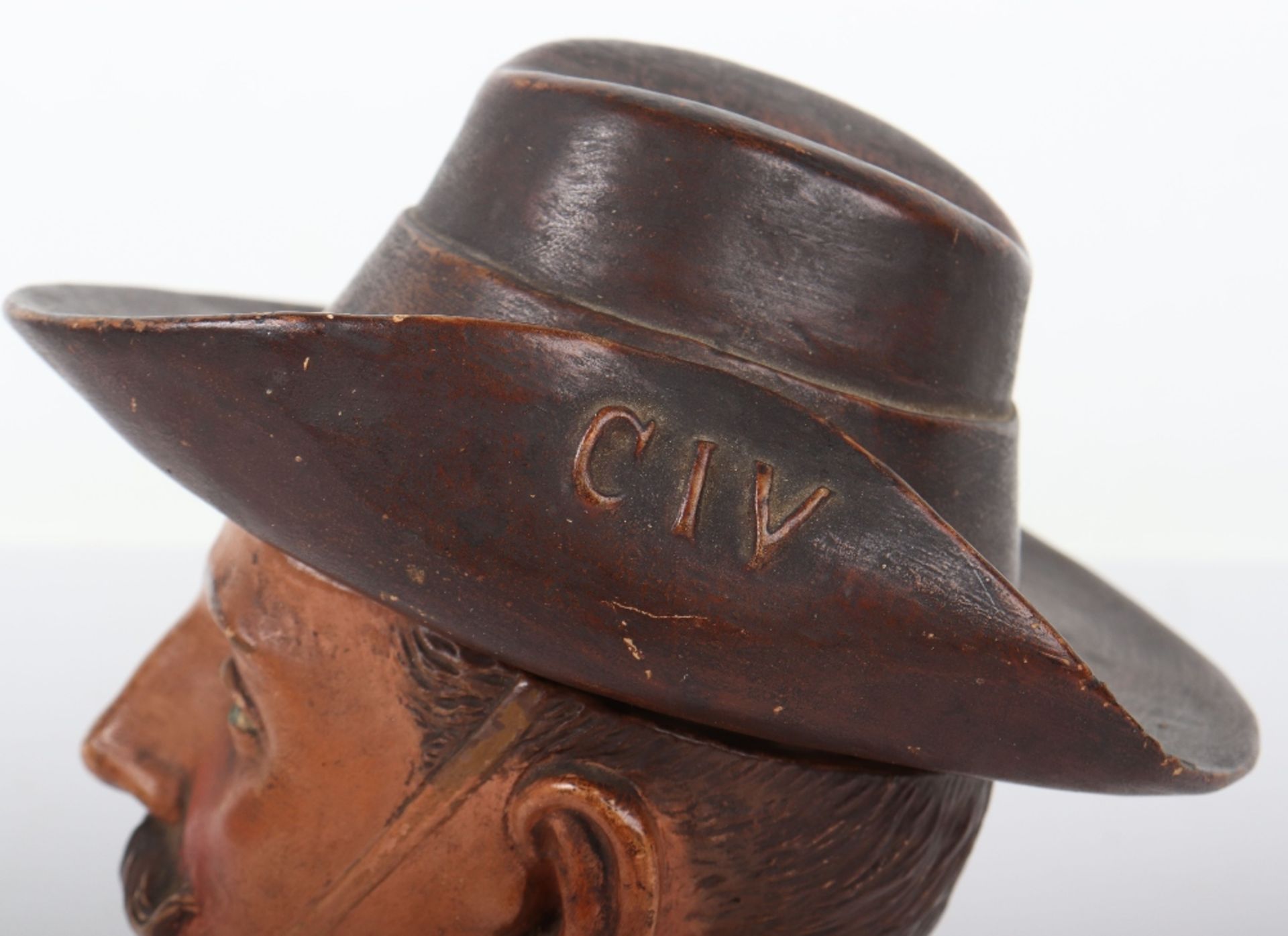 Boer War Character Tobacco Jar of a City Imperial Volunteer - Image 5 of 9