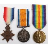Great War Medal Trio Awarded to a Private in the 3rd London Regiment Who Served in Egypt, Gallipoli