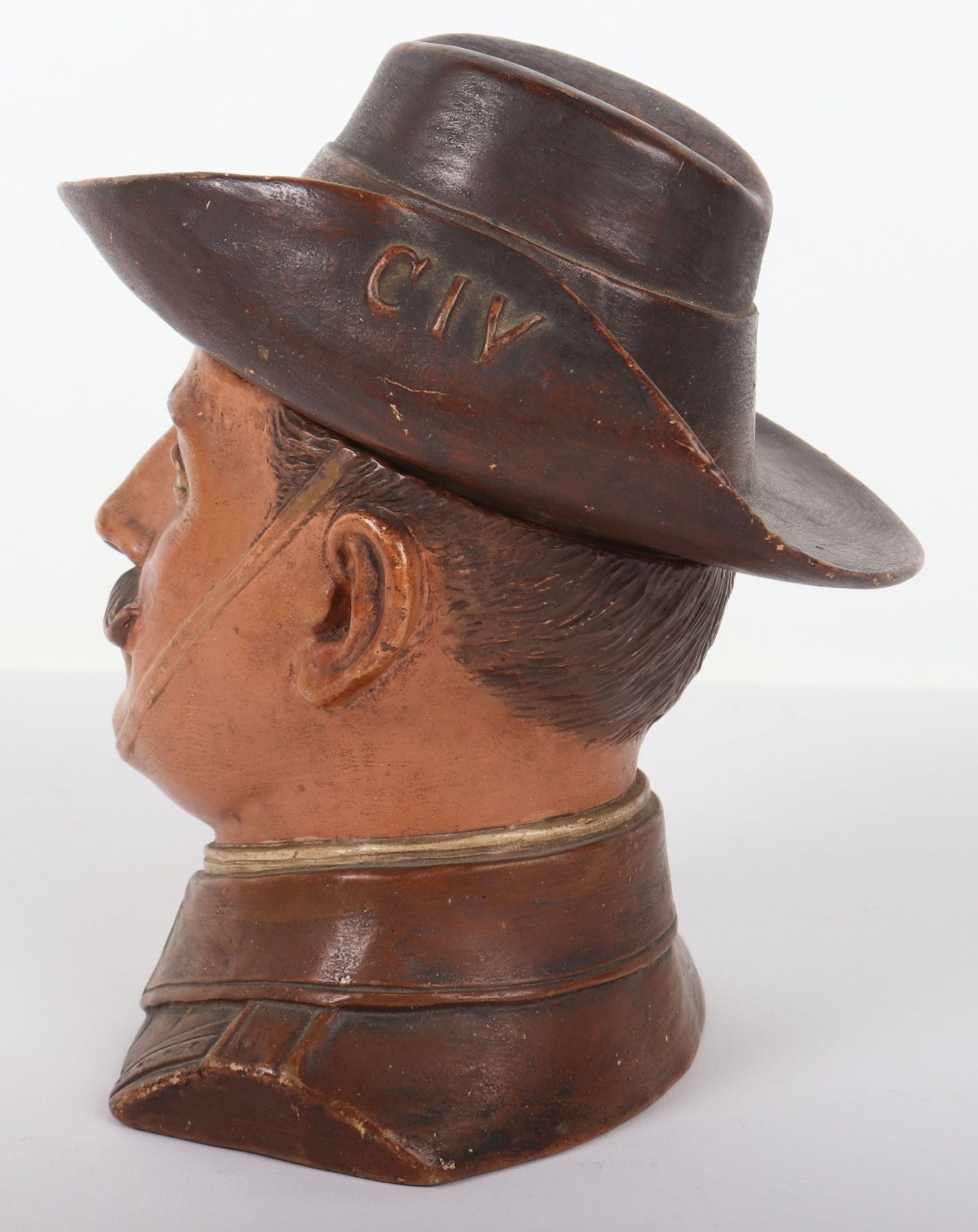 Boer War Character Tobacco Jar of a City Imperial Volunteer - Image 4 of 9