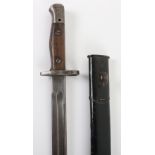 British 1907 Bayonet by Sanderson Marked to the Transjordan Frontier Force